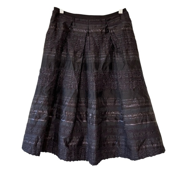 Piazza Sempione Dresses & Skirts - Piazza Sempione Lace Textured Midi Skirt Black Sz 42